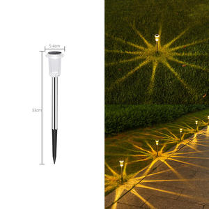 IP44 impermeabile lampada solare da giardino a LED piccolo lampione esterno <span class=keywords><strong>per</strong></span> <span class=keywords><strong>balcone</strong></span> Yard decorazioni ROHS certificate in acciaio inox - Product Image 1
