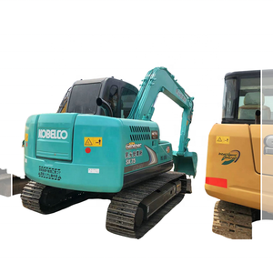 Used KOBELCO SK75 Crawler Mini Excavator 7Ton SK75-8 <b>Second</b>-<b>hand</b> Farm Digger 90% New Used Machine for Sale - Product Image 1