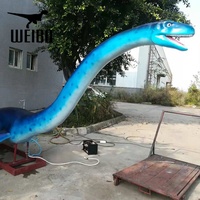 Modèle de plesiosaur marin animatronique grandeur nature avec membres mobiles, jet d'eau et son de rugissement pour exposition en parc à thème ou aquarium