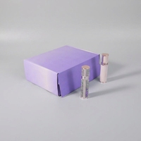 Boîte d'emballage cosmétique et parfum en carton solide, pliable, avec logo personnalisé, bande de fermeture éclair, protection environnementale, fabriquée en usine