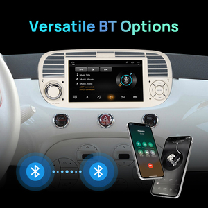 Autoradio Android 15 da 7 Pollici per <span class=keywords><strong>Fiat</strong></span> <span class=keywords><strong>500</strong></span> 2007-2015 con Carplay Wireless, Schermo Android Auto, Lettore Video Stereo e Navigazione - Product Image 4