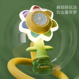Machine à bulles portable automatique à tête oscillante en plastique coloré, jouet pour enfants, pour l'extérieur - Product Image 2