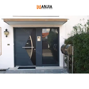 Tùy Chỉnh Thiết Kế Hiện Đại Nhà Thép Không Gỉ Lối Vào Cửa Chính Sang Trọng An Ninh Phía Trước Nhập Cửa Cho Nhà Ở - Product Image 1