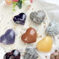 Bestseller Kindfull Natürlicher Polierter Kristall-Jaspis Spiritueller Heilungs-Herzstein Sorgenlöser für Zuhause