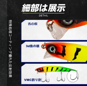 Leurre de pêche Laser Minnow 120mm/19.3g, appât artificiel bionique à mouvement oscillant, avec hameçon à plumes, wobbler Pesca pour la pêche au black-bass et au <span class=keywords><strong>brochet</strong></span> - Product Image 3