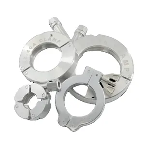 Sanitary Vacuum Pipeline Stainless Steel 304 SS316 KF 16 25 40 50 CNC Machined Clamp Multi-Chain Clamp