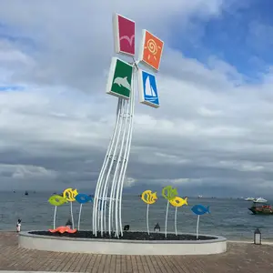 H4.8m Parkschild Zeichen-Skulptur für Strandpark