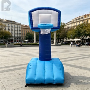 Structure de panier de basket gonflable géante réaliste surdimensionnée, ornement publicitaire pour magasin de sport, aire de jeux, commerce de jeux ou marque - Product Image 3