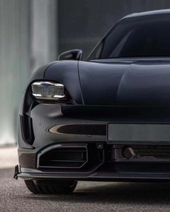 Pour <span class=keywords><strong>Porsche</strong></span> <span class=keywords><strong>Taycan</strong></span> 2019 2020 2021 <span class=keywords><strong>2022</strong></span> haute qualité en Fiber de carbone véritable lèvre avant diffuseur arrière pare-chocs Spoiler corps - Product Image 4