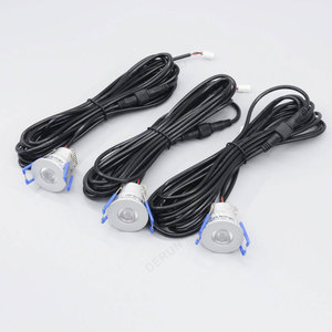 Ensemble complet de spots LED encastrables 12 pièces Mini 28 mm Dimmables IP65 avec transformateur 110V/220V et télécommande - Product Image 4