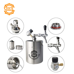 Thùng Bia Mini 304 Bằng Thép Không Gỉ Mới Với Hệ Thống Điều Chỉnh Co2 Dự Thảo Cho Máy Pha Cà Phê Gia Đình 2L/5L/10L - Product Image 1