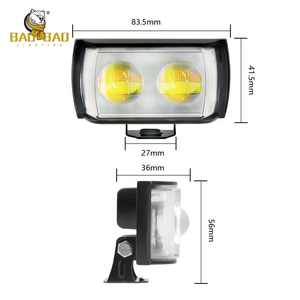 Mini systèmes d'éclairage de conduite 3 4 <span class=keywords><strong>5</strong></span> 6 Len <span class=keywords><strong>blanc</strong></span> jaune 12v - 80V Led ampoule moto phares pour moto Moto vélo - Product Image 5
