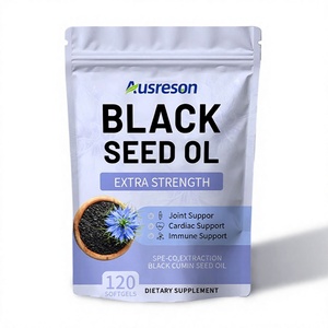 Ausreson Capsules molles d'<span class=keywords><strong>huile</strong></span> <span class=keywords><strong>de</strong></span> graines <span class=keywords><strong>de</strong></span> <span class=keywords><strong>cumin</strong></span> <span class=keywords><strong>noir</strong></span> naturel Supplément immunitaire pour la santé <span class=keywords><strong>de</strong></span> la peau Vitamine E Capsules molles d'<span class=keywords><strong>huile</strong></span> <span class=keywords><strong>de</strong></span> graines noires - Product Image 2