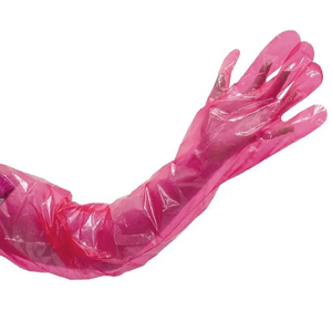 100 piezas <span class=keywords><strong>Boer</strong></span> cabra ganado Touchntuff guantes A.I plástico largo brazo longitud veterinario puño guante - Product Image 5