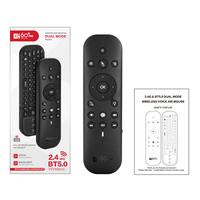 G60S PRO Voice Air Mouse 2.4G sans fil + BT5.0 pour Android TV Box PC télécommande rétro-éclairage Mini clavier avec pavé tactile