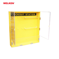 Kit de Station de Cadenas de Verrouillage Loto Sécurité Industrielle avec Couvercle Transparent Mural