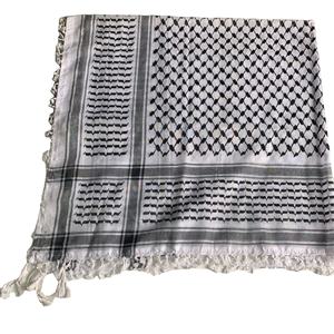 ผ้าคลุมศีรษะปาเลสไตน์แบบใหม่ ขนาด 125*125 ซม. สำหรับผู้ชาย ยาชมาห์ เชมาห์ สีดำ ผ้าคลุมศีรษะแบบอาหรับ ผ้าคลุมศีรษะแบบอาราฟาต คีฟียะห์ พร้อมพู่ห้อย - Product Image 2