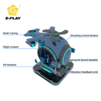 Simulador de Vuelo de Helicóptero, Cabina de Simulación de Vuelo, Simulador de Entrenamiento de Aeronaves, Máquina de Juego de Realidad Virtual, Simulador de Vuelo 9D con Movimiento