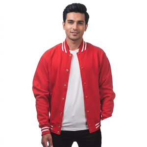 Baseball Varsity College Letterman Fleece Jacket High Quality Polyester & Cotton Varsity Baseball Jacket for <b>Men</b> Manufacturer - Product Image 1