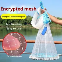 Red de Pesca de Monofilamento para Peces Pequeños y Camarones, Red de Pesca Lanzada a Mano con Ojales Pequeños, Redes de Pesca, Atarraya de Pesca