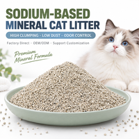 Litière pour chat naturelle à base de bentonite de sodium, écologique, biodégradable, avec charbon actif, faible teneur en poussière, agglomération rapide, contrôle puissant des odeurs, mélangée