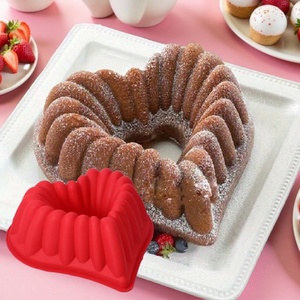 Molde de Silicona en Forma de Corazón Tangchu para el Día de San Valentín, para Repostería Francesa, Mousse y Herramientas para Hornear Pasteles Franceses - Product Image 1