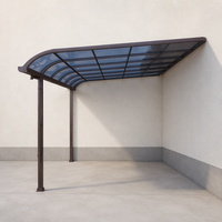 Auvent moderne en alliage d'aluminium pour terrasse de villa, porte et fenêtre - Anti-UV, résistant au vent, durable, protection solaire extérieure
