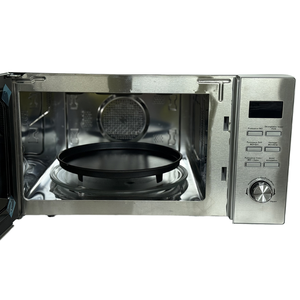 Horno <span class=keywords><strong>Microondas</strong></span> con <span class=keywords><strong>Grill</strong></span> y Pantalla LED de 30L (1.2 Pies Cúbicos) para Uso Doméstico, 220V, Encimera, Eléctrico, con Bloqueo para Niños, <span class=keywords><strong>Acero</strong></span> <span class=keywords><strong>Inoxidable</strong></span> - Product Image 3