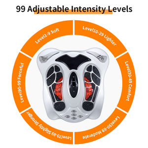 Mesin pijat kaki elektrik, Stimulator peningkat sirkulasi kaki pijat frekuensi rendah, mesin pemijat kaki elektrik dengan fungsi panas - Product Image 4