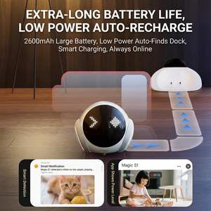 Cámara Robótica de Seguridad Interior Magic S1 1080P, Cámara Portátil para Mascotas con Control por Aplicación, Audio Bidireccional, Visión Nocturna, Carga Automática - Product Image 3