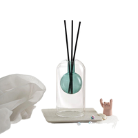 Diffuseur à roseaux en verre, flacon d'huile d'aromathérapie, plusieurs capacités, style luxe léger pour la décoration et l'ambiance de la maison