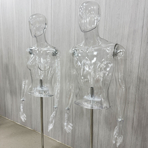 Mannequin masculin transparent en plastique, modè<span class=keywords><strong>le</strong></span> <span class=keywords><strong>3D</strong></span> pour présentation de vêtements, mannequin homme transparent - Product Image 5