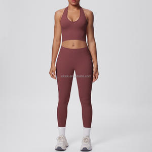 2 Piece Seamless Lightweight Custom XS Size solid High Waist Pants Sports Yoga Fitness Yoga <b>Hot</b> Selling Fitness Yoga Pants - Product Image 3