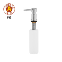 Distributeur de savon liquide en acier inoxydable robuste avec kit de tubes d'extension pour cuisine
