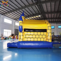 Structure gonflable commerciale en PVC pour aire de jeux, installation facile, taille personnalisable, idéale pour les fêtes d'enfants et la location, garantie 3 ans