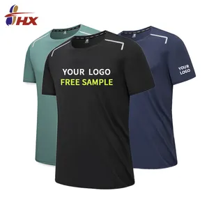 Подгонянная дышащая спортивная одежда летняя пустая спортивная футболка спортивная быстросохнущая футболка для фитнеса для мужчин