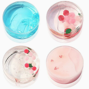 Slime Sunshine Tube bleu avec perles de verre, super extensible, croustillant, amusant pour les enfants de 8 à 13 ans, pâte à modeler et slime unisexe - Product Image 6