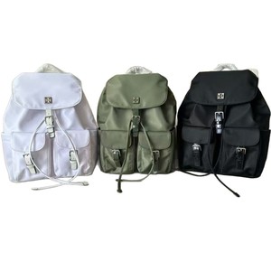 Tory Burch Women's Waterproof Nylon <b>Backpack</b> Large Capacity Laptop Bag <b>Drawstring</b> School Bag Casual Travel Bag - Product Image 5