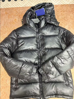 Veste à capuche réversible brodée anti-rides de haute qualité pour homme, décontractée, chaude et confortable pour l'hiver, grande taille, fermeture éclair