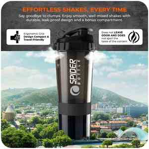 Custom Logo 500ml PP Plastic Reusable Lid <b>Shaker</b> Drinkware Portable Classic Tumbler Hiking Sports Gym Fitness Protein Cycling - Product Image 2