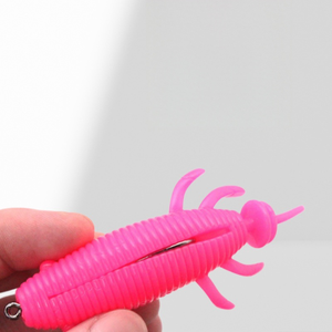 Señuelo de Silicona Suave CHEERY <span class=keywords><strong>Twin</strong></span> Tail para Pesca en Superficie, para Marlin, Lucio y Bacalao - Uso en Pesca en Hielo, 8cm con Anzuelos - Product Image 5