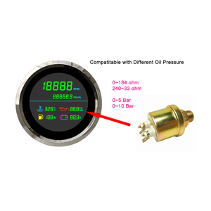 Nouveau Compteur Multifonction 6-en-1 85mm : Compteur Horodaté, Température Eau, Pression Huile, Jauge Carburant, Tachymètre, Étanche IP66 12V/24V VIT - Product Image 4