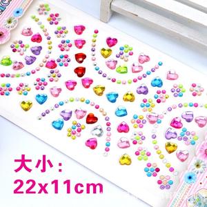 Autocollant de tatouage temporaire pour enfants Tatouage d'évêque Maquillage Visage Bijoux Résine Tatu <span class=keywords><strong>Strass</strong></span> Cristal <span class=keywords><strong>Strass</strong></span> Résine Tatu pour Temporaire - Product Image 5