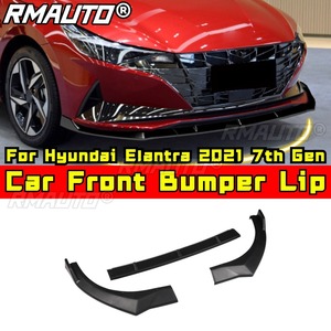 <b>Car</b> Front Bumper Lip Splitter <b>Diffuser</b> Spoiler Bumper Guard Body Kit For Hyundai Elantra 2021 7th Gen <b>Car</b> Accessories - Product Image 1