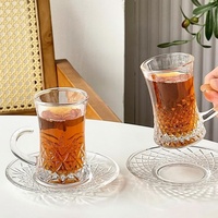 Verres à thé marocains avec coffret cadeau ensemble de tasses à thé de luxe impression personnalisée verres à thé à eau et à vin ou tasses
