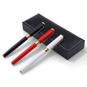 New 2025 Luxury Promotional Gift Sets Customized Advertising Black Red Metal Ballpoint <b>Pens</b> 0.5mm with <b>Box</b> - Product Image 5