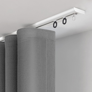 ZSHINE Rail de <span class=keywords><strong>rideau</strong></span> ultra-mince <span class=keywords><strong>sans</strong></span> trous de perçage Rail en alliage d'aluminium pour fenêtre coulissante montée au plafond avec une légère courbe - Product Image 6