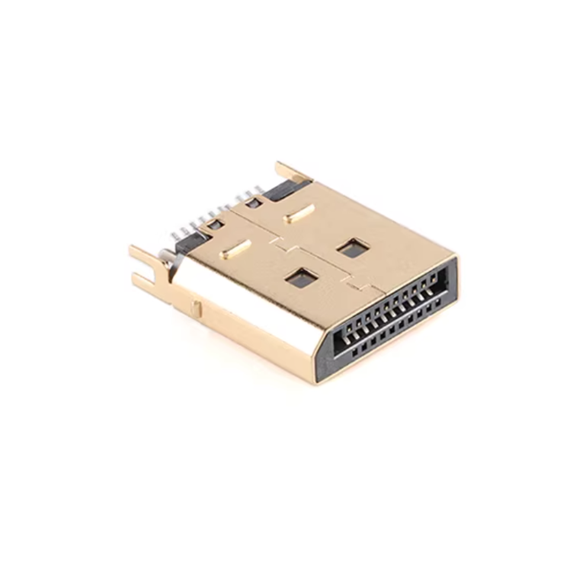 DisplayPort Interface Male Connector DP-20P Clip-type Plug for Connecting High-definition Display Interface, Gold-plated HDMI