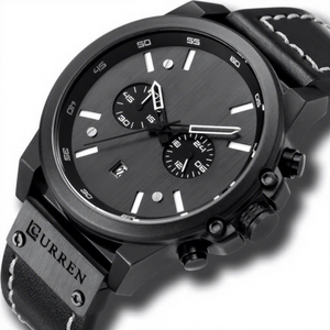 8314 Luxury Fashion Cartoon Antique Coin Design Alloy <b>Case</b> 46mm Dial 3BAR Water Sport Business Chronograph Quartz Men's <b>Watch</b> - Product Image 2