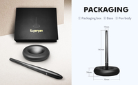 Regalos Navideños Innovadores y Novedosos, Portalápices de Alta Gama para Oficina, Bolígrafo Magnético de Levitación con Soporte